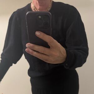 Isabel Marant Etoile Black Crew Neck Sweater Minimalist Design